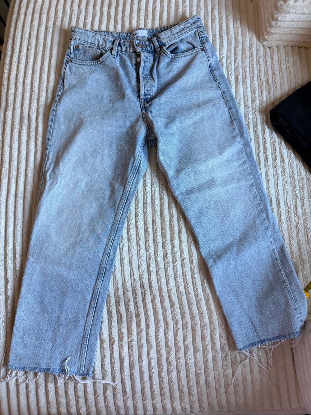Zara Light Wash Straight-Leg Jeans